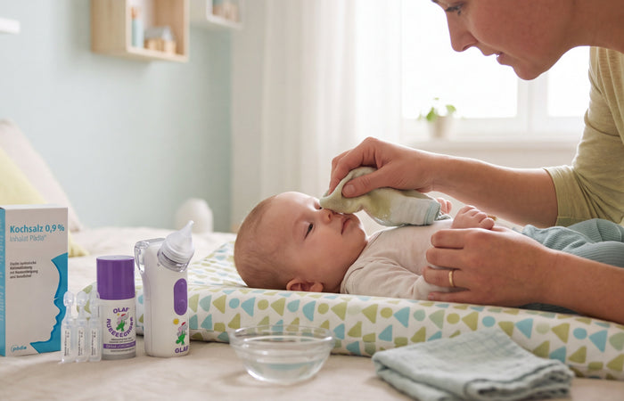 Kochsalzlösung bei Babys – Wieso ist die sanfte Nasenpflege so wichtig?