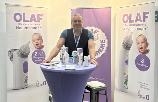 OLAF® Babycare auf der Babini Dortmund 2026 – sanfte Hilfe bei Babyschnupfen hautnah erleben