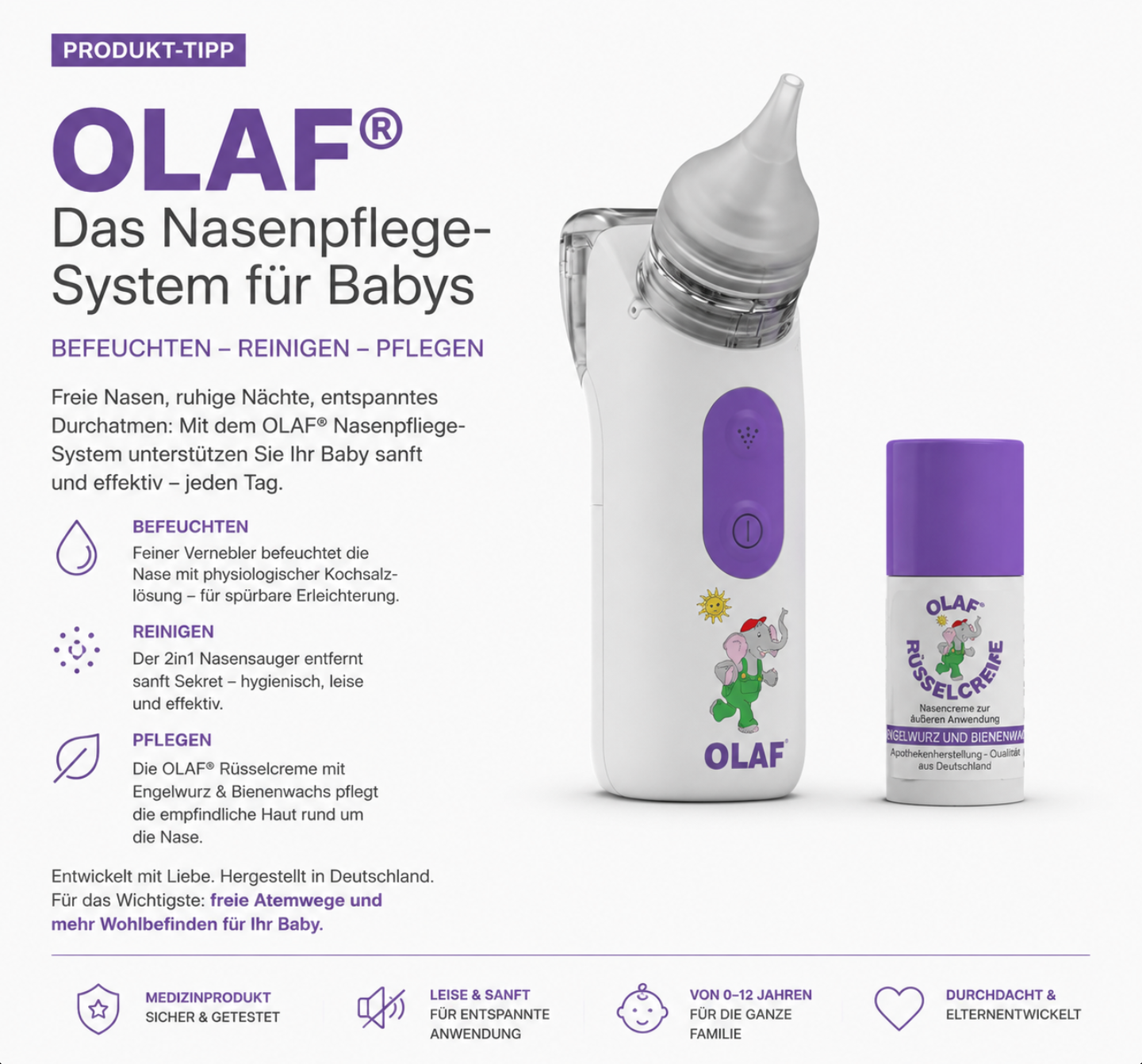 OLAF® Nasenpflege-System PLUS Baby